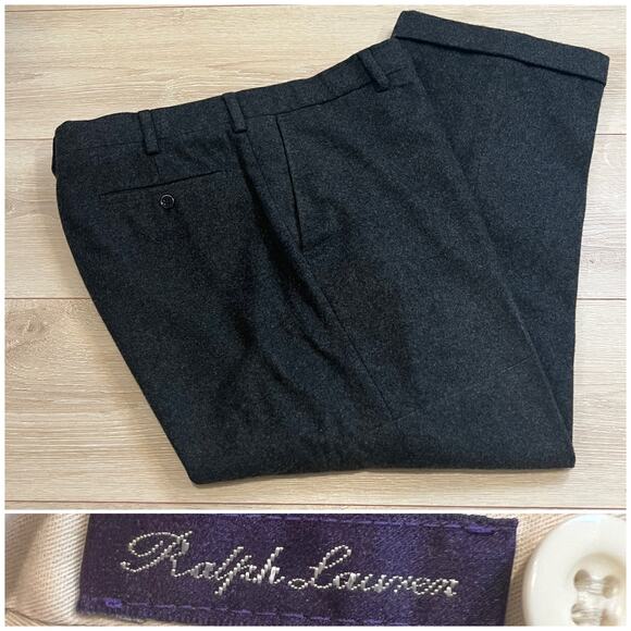 Ralph Lauren Purple Label Made in Italy 100% Cashmere Men's Dress Pants 38R JP